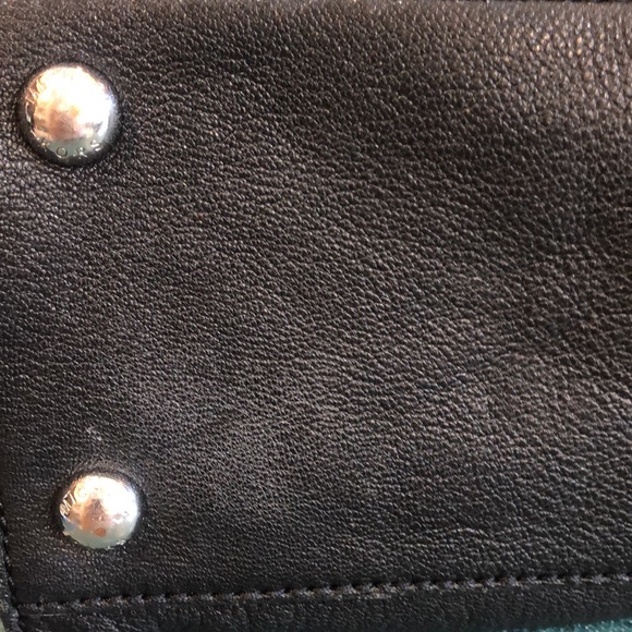 💙Michael Kors Lock Black Chain Tote  Bag! Please see description! Leather Bag! - Picture 8 of 14